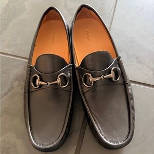 NEW Quince Black Leather Men's Horsebit Loafers
